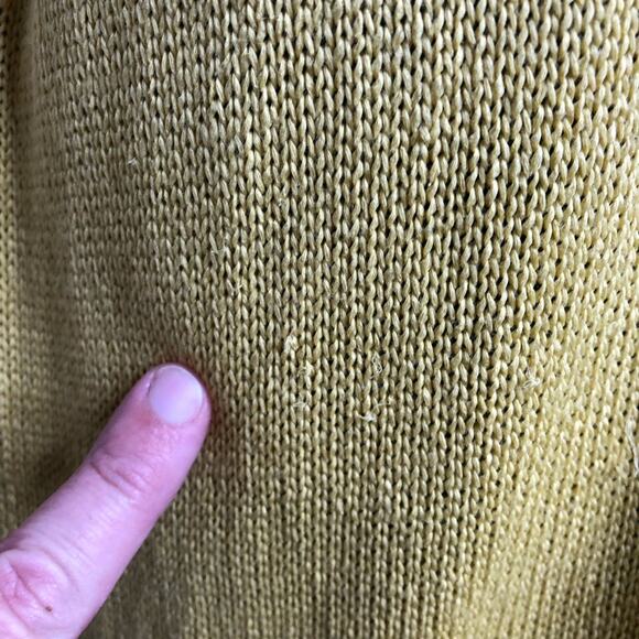 Hatch Alison gold yellow mixed knit midi sweater dress size 1 or Small - Picture 8 of 16